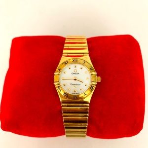 Saudi gold21K Omega Watch.( 875 gold )